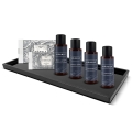 TRAY FOR HOTEL AMENITIES   black plastic