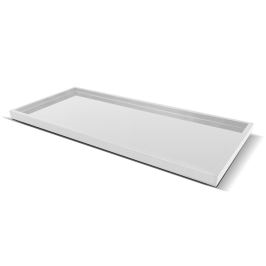TRAY FOR HOTEL AMENITIES   white plastic