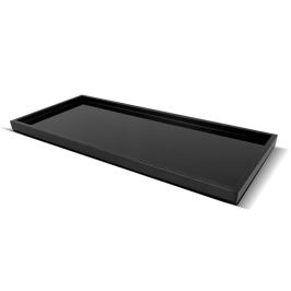 TRAY FOR HOTEL AMENITIES   black plastic