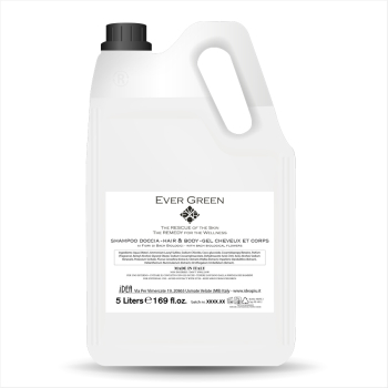 Shampoo doccia ai fiori di bach evergreen vip tanica refil