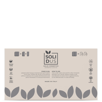 leaflet for eco-friendly solid cosmetics courtesy set