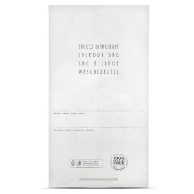 sacco biancheria ecologico in carta riciclabile