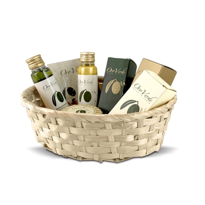 BASKET FOR HOTEL AMENITIES   bamboo