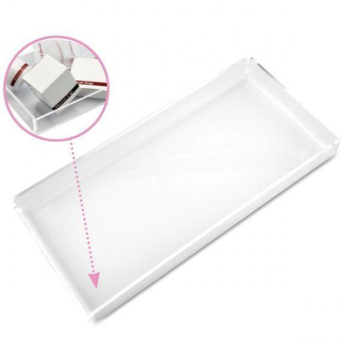 hotel amenity tray   plexiglass - 25x12 cm