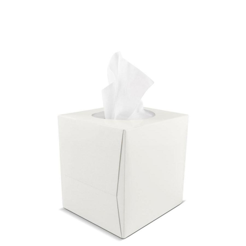 facial tissues 3-ply   cube box