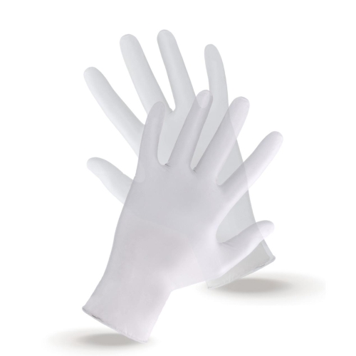 vinyl gloves   transparent
