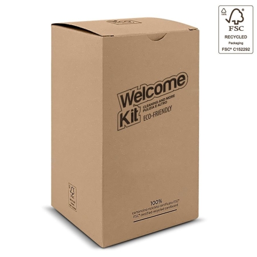 eco-friendly cardboard box   residence welcome kit